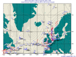 roughly 26W, 50N.  callsign SCFI.  8/8/05